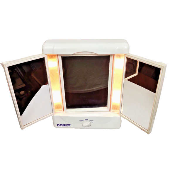 Conair Double 2 Sided Lighted Makeup Mirror Magnified Model TM7LX 4 Settings - Picture 1 of 12